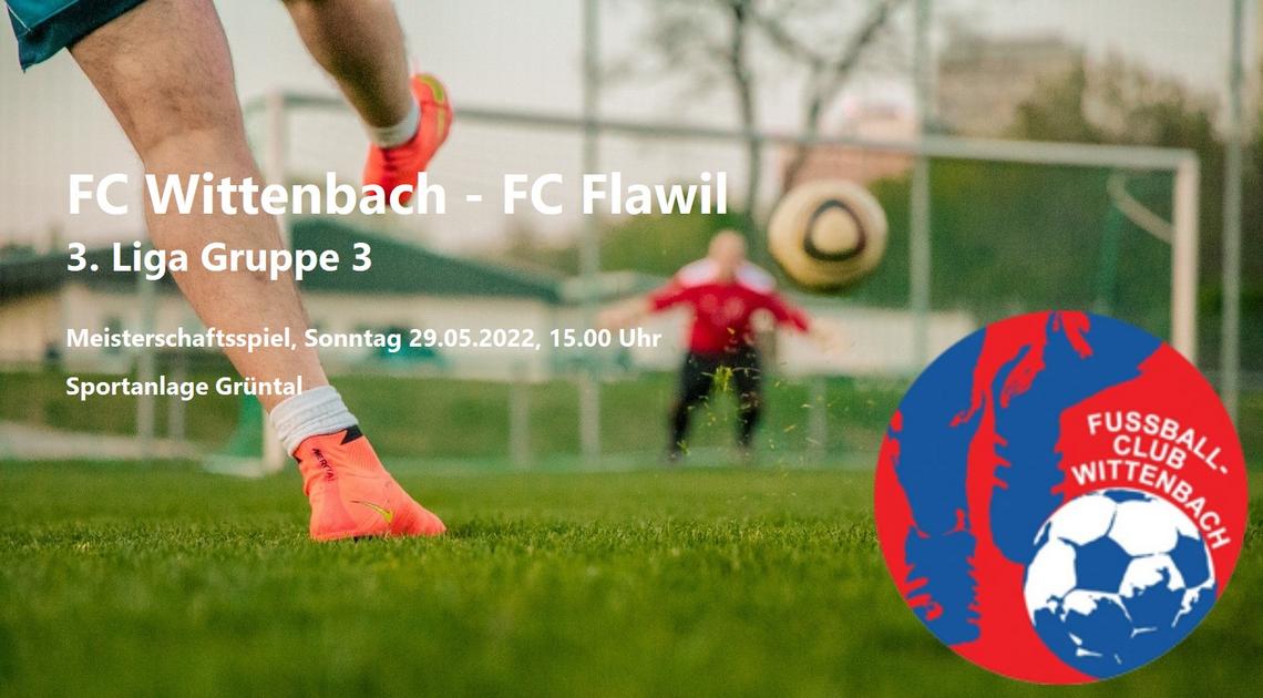 Matchblatt FC Wittenbach FC Flawil FC Wittenbach